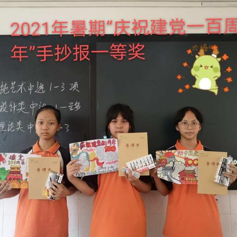 “学党史，颂党恩，听党话，跟党走”——记201班手抄报评比活动