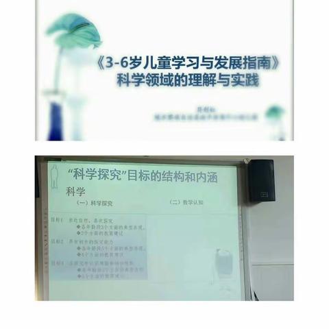 《3～6岁儿童学习与发展指南》科学领域的理解与实践分享活动