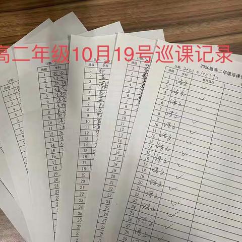 【东平明中】立足常态教学  打造高效课堂——高二年级突击检查三分钟候课