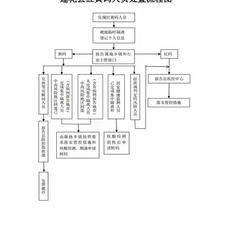 莲花县黄码人员处理流程图