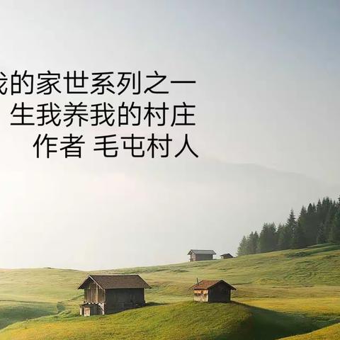 生我养我的村庄