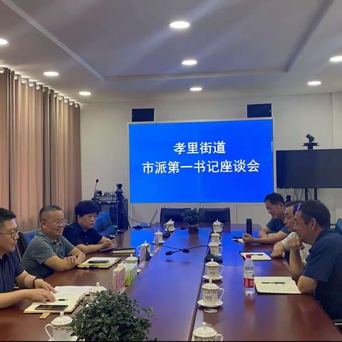 孝里街道召开市派第一书记座谈会