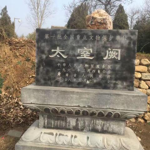 20180228张鲜明夫妇陪同鲁枢元夫妇参观登封三阙