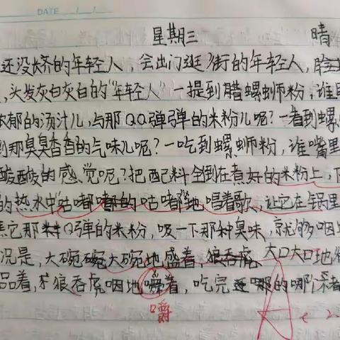 小练笔佳作欣赏