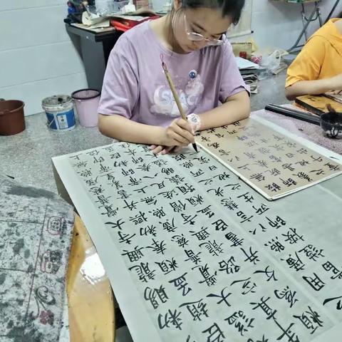 张溪松书法工作室暑假班开班了！