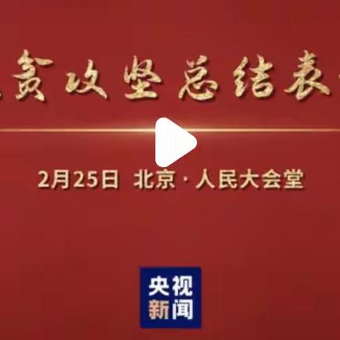 【乐平市接渡南畈小学】全体教师观看全国脱贫攻坚总结表彰大会