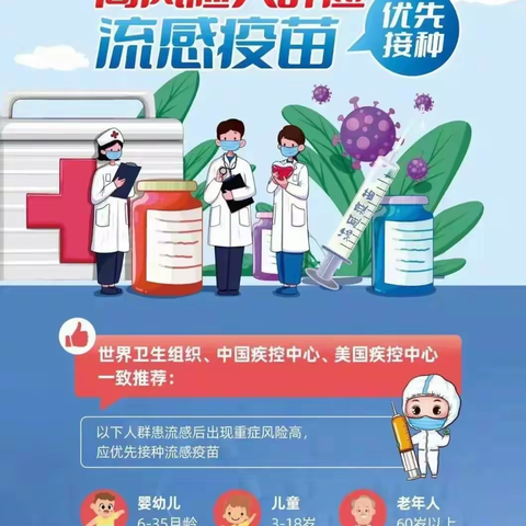 秋风正当时🍁，龙山镇卫生院流感疫苗开始接种啦～