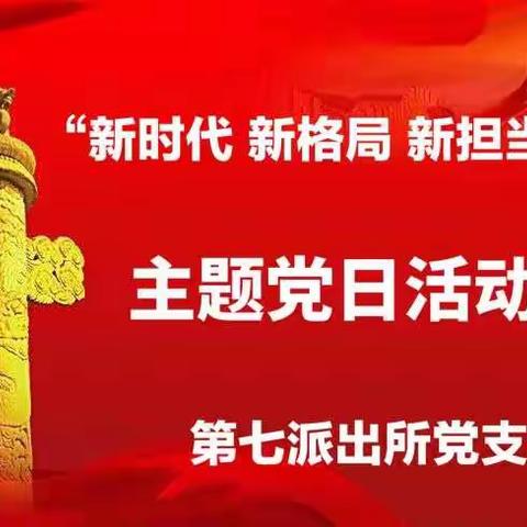 第七派出所党支部组织党员开展主题党日活动暨学习观看“灯塔大课堂”第二十课