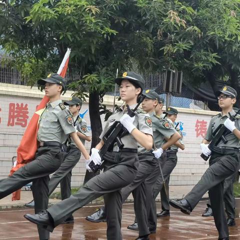 广州市白云区同和中学2022级初一新生国防教育开营仪式