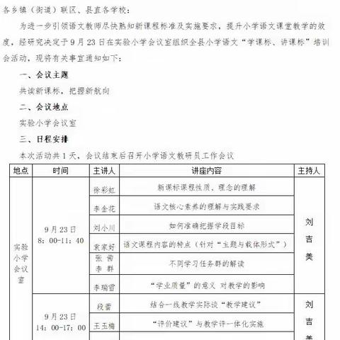 学语文新课标，探教学新理念——沂水县小学语文名师讲课标活动