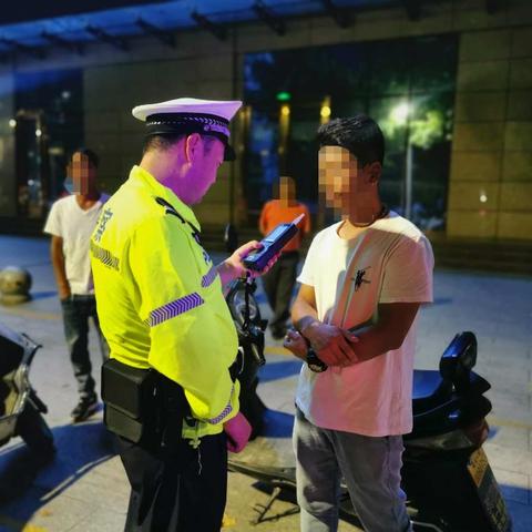 杨凌交警杨陵大队杨村中队开出第一张非机动车酒驾罚单