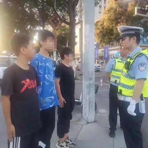 交警杨村中队在执勤中查获一起未成年人盗窃电动车案件