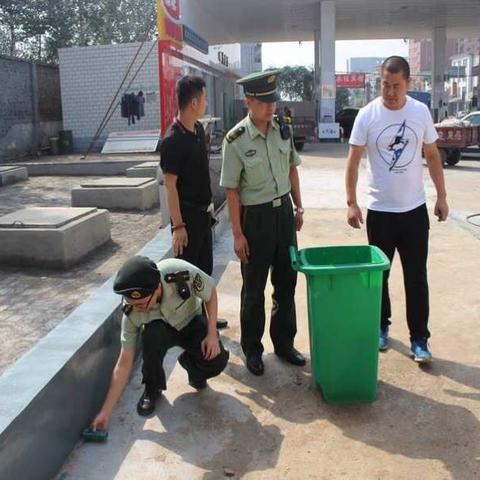 矿区消防大队对辖区加油站进行消防验收前帮扶指导