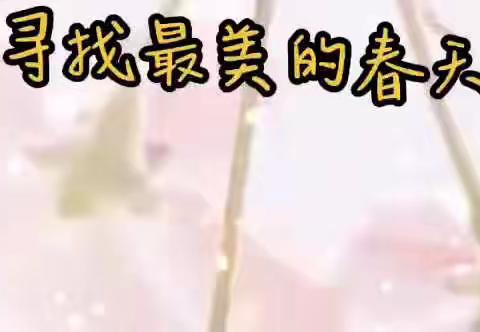 追寻春天足迹，感受最美三月天———西河小学二二班活动