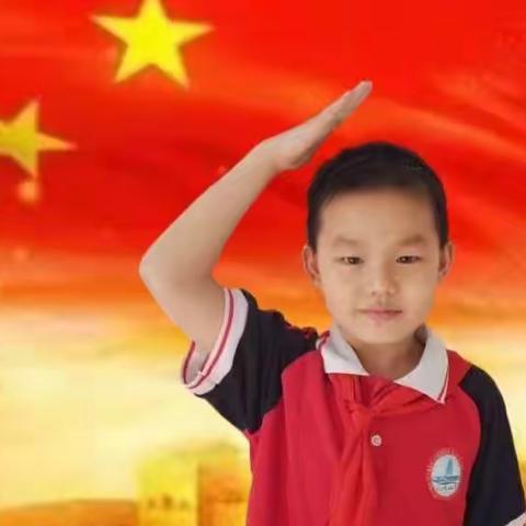 鹿冈小学“喜迎二十大  向国旗敬礼”活动