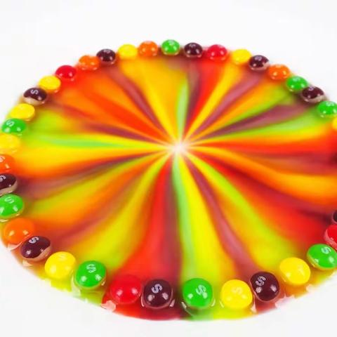 科学小实验《彩虹🌈糖🍬的秘密》——冶城附幼小（2）班