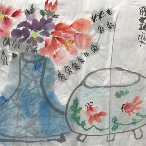 陈霆奕暑期国画作品集，童窗艺术南都店报名电话:89821278