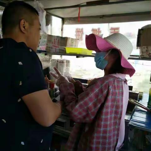 第一中队端午节食品摊贩监督检查