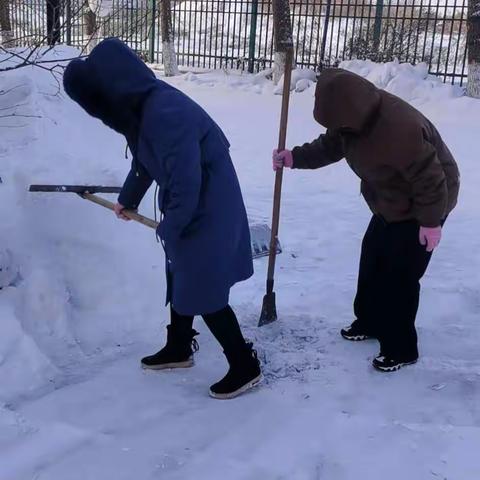 不畏严寒除冰雪   先锋模范化于行