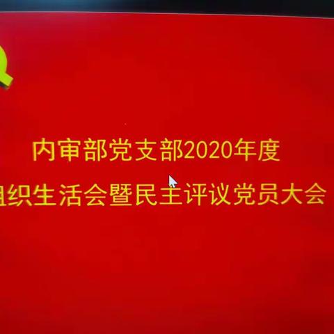 内审部党支部2020年度组织生活会和开展民主评议党员大会纪实（2021.2.26）