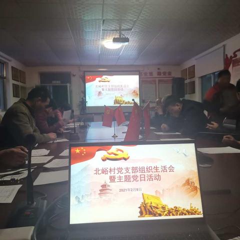 北峪村召开支部组织生活会暨主题党日活动