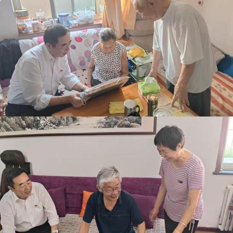 济南市行政审批服务局到纬北路街道聚贤街社区开展“双报到”重阳节走访慰问活动