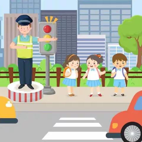 “安全出行 从我做起”                                           一中一班交通安全情景模拟主题活动