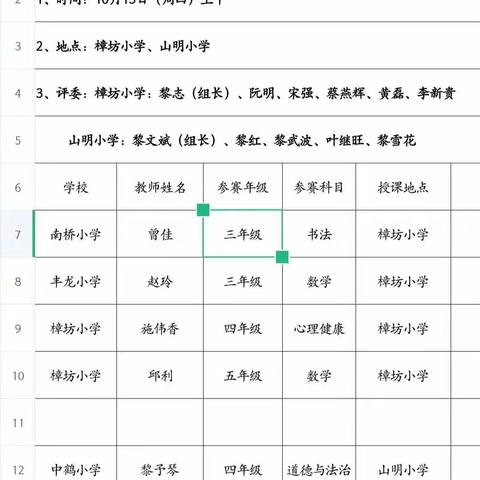 陌上花开日，行知竟绽放——山口辅区优质课评选活动