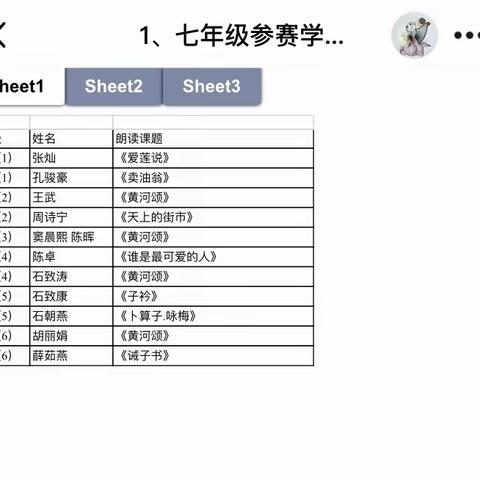 常收中学“书声琅琅”朗诵比赛