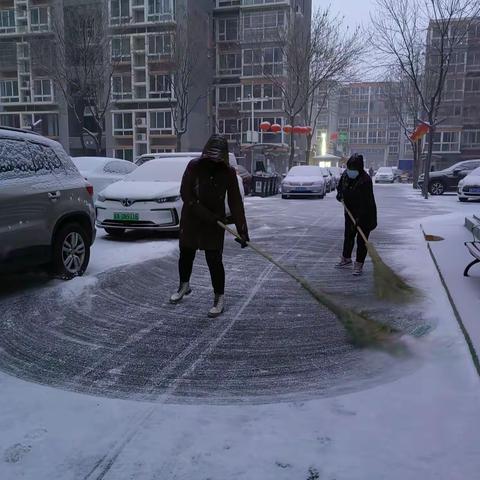 新时代文明实践|扫雪速集结，冬奥出行保平安——温泉南区东里社区文明实践站