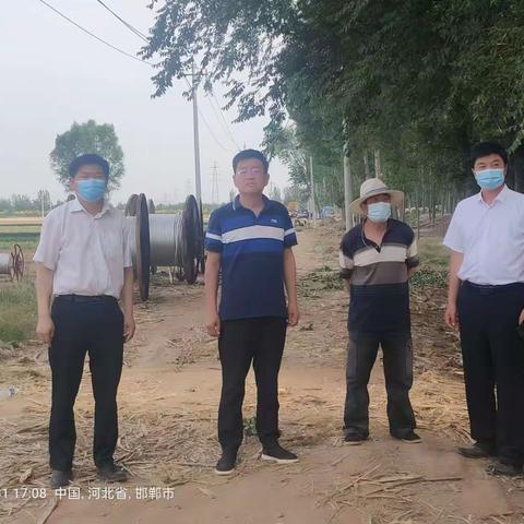 区领导张建军到中节能生物制气线路迁改项目建设现场督导项目建设