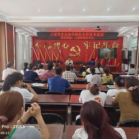 开展热作生产技术培训，助力乡村产业振兴——马脚村篇
