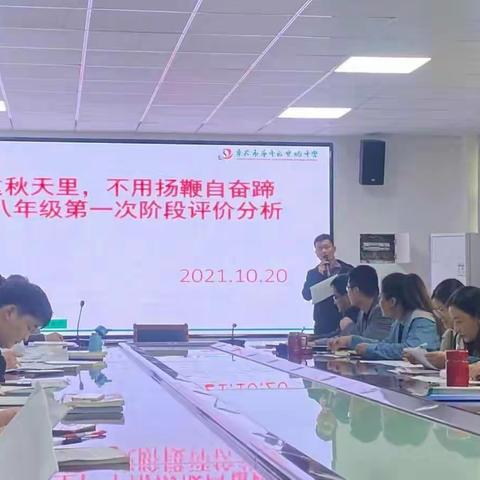 市中区实验中学八年级第一次阶段评价分析会