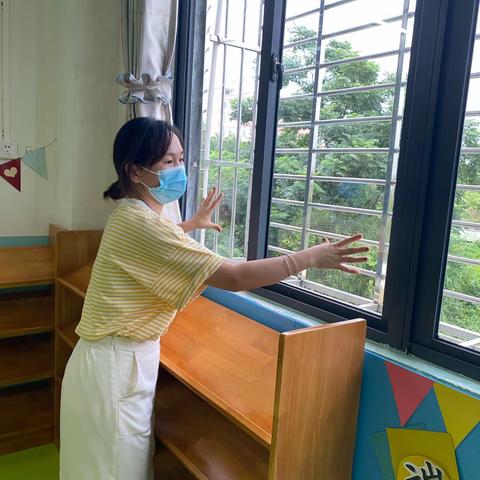 “用心开始，努力前行”—海口市龙桥镇中心幼儿园（文明分园大一班）每日2021年6月11日卫生消毒工作