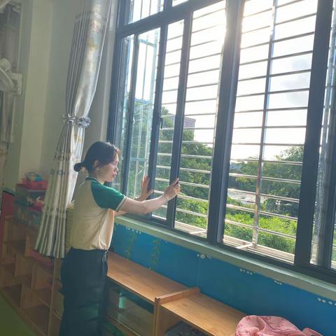 “用心开始，努力前行”—海口市龙桥镇中心幼儿园（文明分园大一班）每日2021年6月9日卫生消毒工作
