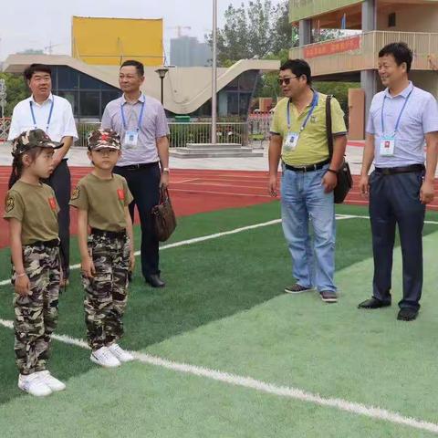 区第五责任区专职督学走进琥珀名城小学教育集团督查开学工作