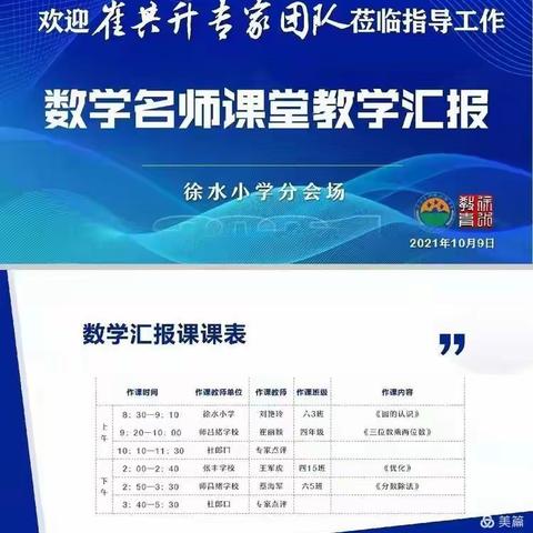 唤醒  激励   前行——数学名师课堂教学汇报