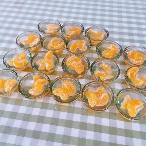 【快乐甜品——橘子果冻🍊】大三班生活区活动🍬