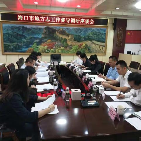 市政府办副主任黄蛟带队到美兰区督导调研推进地方志工作