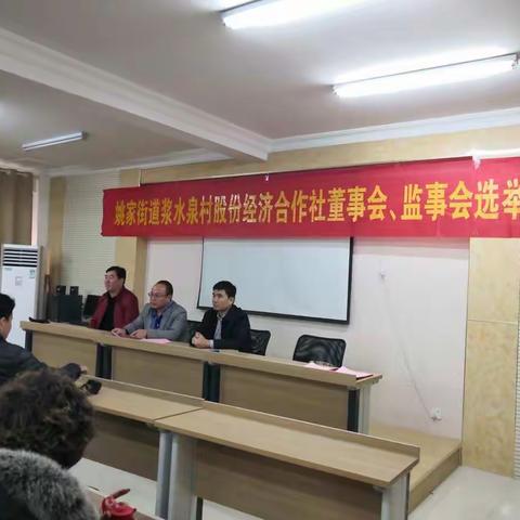 姚家街道浆水泉村股份合作社成立