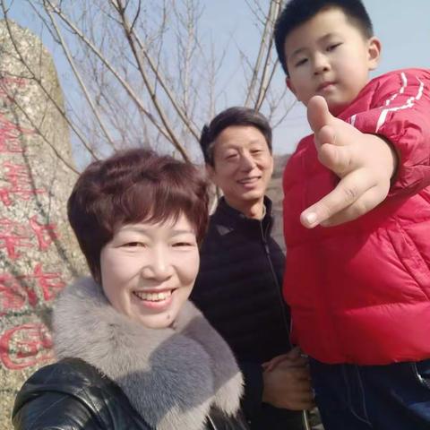 2019年1月21日在天荡山带外孙游玩