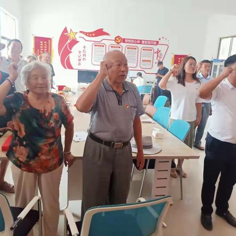 兰考县林业中心第一党支部结对三义寨乡孟南村党支部开展2022年7月份主题党日活动