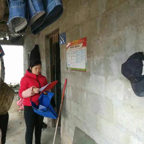 牙叉镇组织委员李圆圆、镇人大副主席李畅升一行到桥南社区指导扶贫国考迎检工作