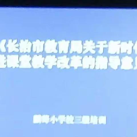 培训提素养  实践促发展——记麟绛小学课改培训