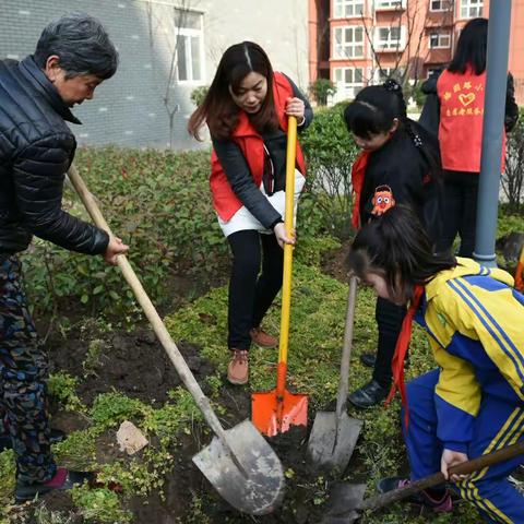 梅园路小学开展“我和红梅有个约定”植树节主题实践活动