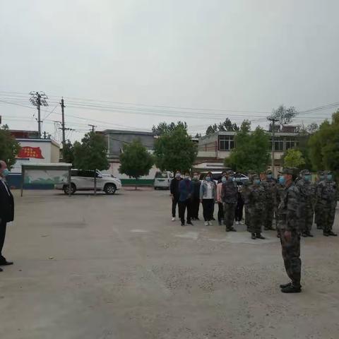 鲁山二中开学演练