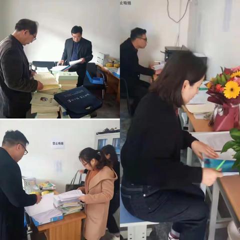 “守规矩，懂业务，真落实”——教研室对乔庙一中进行指导工作。