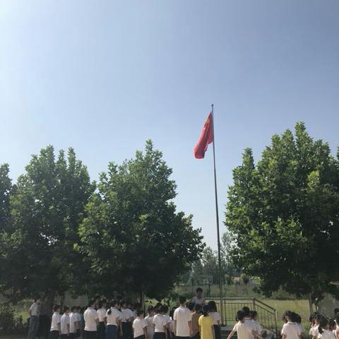 沙沃小学第二周升旗仪式