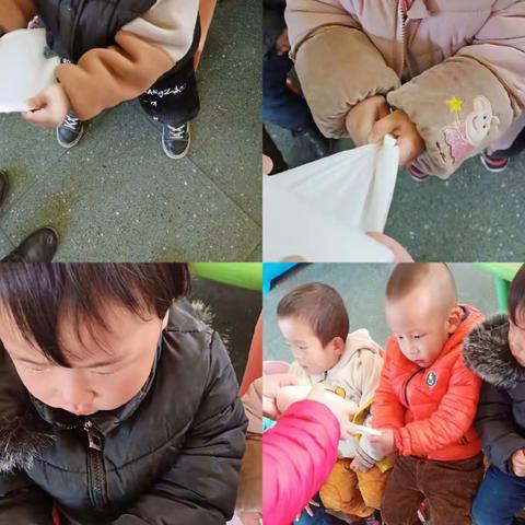 南开幼儿园点点班之生活技能~~擦鼻子👃