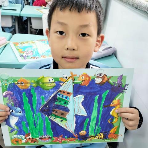 泰华一年三班折纸《热带鱼》